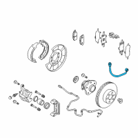 OEM Nissan Murano Hose Assy-Brake, Rear Diagram - 46210-1AA2A