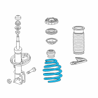 OEM 2014 Chevrolet Volt Coil Spring Diagram - 23448005