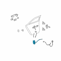 OEM 2009 Cadillac CTS Lock Assembly Diagram - 22862242