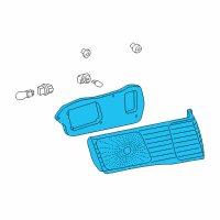 OEM 2001 Toyota Camry Lens & Housing Diagram - 81671-AA030