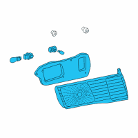 OEM 2001 Toyota Camry Combo Lamp Assembly Diagram - 81670-AA030