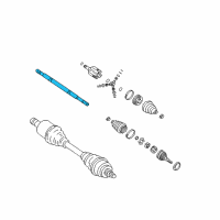 OEM 1999 Pontiac Sunfire Shaft Diagram - 26039293