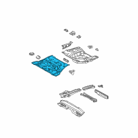 OEM 2000 Toyota Avalon Pan, Center Floor Diagram - 58211-07031