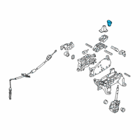 OEM 2021 Hyundai Ioniq Knob Assembly-Gear Shift Lever Diagram - 46720-G2110