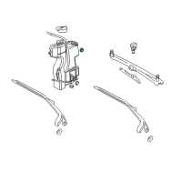 OEM 2008 Dodge Dakota GROMMET-Washer Reservoir Diagram - 5161376AA