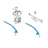 OEM 2007 Dodge Dakota Blade-WIPER Diagram - WBFLAT03AA