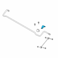 OEM 2009 Chrysler 300 Bracket-STABILIZER Bar Diagram - 68257343AA