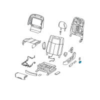 OEM 2011 Nissan Maxima Switch Assembly Seat Lumber Diagram - 87317-ZX01B