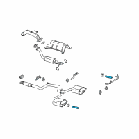 OEM Chevrolet Impala Extension Pipe Diagram - 12493725