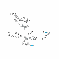 OEM 2004 Chevrolet Impala Extension Pipe Diagram - 12493725