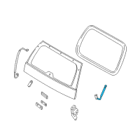 OEM 2004 Ford Explorer Support Cylinder Diagram - 4L2Z-7842105-AA