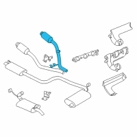 OEM Chrysler 300M Catalytic Converter & Pipe Diagram - 4581700AJ