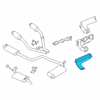 OEM 1999 Chrysler Concorde Shield-Exhaust Manifold Diagram - 4663860