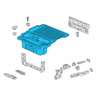 OEM 2018 Honda Ridgeline Floor, Bed Diagram - 74710-T6Z-A00