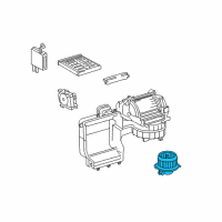 OEM 2019 Toyota Highlander Fan Assembly Diagram - 87103-0E040