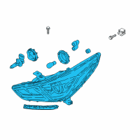 OEM 2019 Hyundai Accent Headlamp Assembly, Right Diagram - 92102-J0120