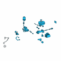 OEM 2018 Toyota 4Runner Actuator Assembly Diagram - 47050-35135