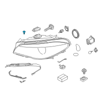 OEM BMW 535i Oval-Head Screw With Washer Diagram - 07-14-7-212-669