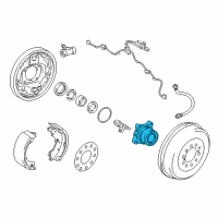 OEM Toyota Hub & Bearing Diagram - 42450-04010