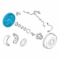 OEM 2012 Toyota Tacoma Backing Plate Diagram - 47044-04030