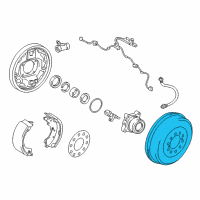 OEM 2011 Toyota Tacoma Drum Diagram - 42431-04061