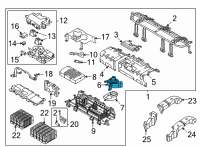 OEM 2022 Hyundai Tucson BLOWER UNIT ASSY-BATTERY COOLI Diagram - 37580-P0000