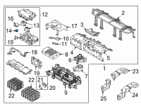 OEM Hyundai Santa Fe RELAY-HIGH VOLTAGE PRE CHARGER Diagram - 37584-L5000