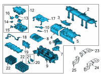 OEM Hyundai Tucson BATTERY SYSTEM ASSY Diagram - 37501-P0000