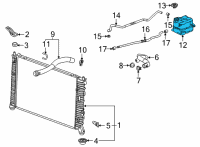 OEM 2022 GMC Sierra 2500 HD Reservoir Diagram - 84630072