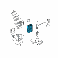 OEM Pontiac Montana Evaporator Core Diagram - 15925708