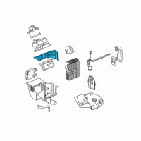 OEM 2005 Pontiac Montana Case-Auxiliary A/C Evaporator & Blower Lower Diagram - 10362444