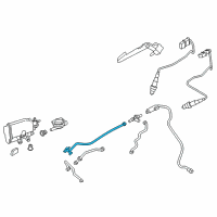 OEM 2020 BMW M240i xDrive Tank Ventilation Line W/ Pressure Sensor Diagram - 13-90-7-643-105