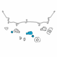 OEM 2022 Toyota Prius AWD-e Park Sensor Diagram - 89341-48040-A5