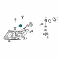 OEM 2017 Honda Odyssey Adjuster Unit, Headlight Diagram - 33130-SZH-003