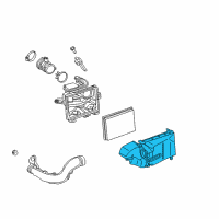 OEM Nissan Air Cleaner Body Assembly Diagram - 16528-9KA0A