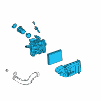 OEM Nissan Versa Air Cleaner Assembly Diagram - 16500-1HK0A