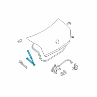 OEM 2007 Mercury Milan Strut Cylinder Diagram - 7N7Z-54406A10-B