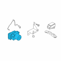 OEM 2007 Hyundai Sonata Brake Hydraulic Unit Assembly Diagram - 58920-3K101