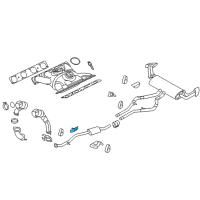 OEM 2011 BMW X5 Bracket, Front Silencer Diagram - 18-30-7-577-831