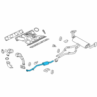 OEM 2012 BMW X6 Exhaust Pipe Diagram - 18-30-7-848-146