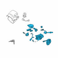 OEM Toyota Combo Switch Diagram - 84310-04080