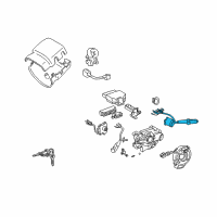 OEM 1997 Toyota Tacoma Switch Assy, Windshield Wiper Diagram - 84652-04040