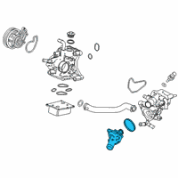 OEM 2018 Honda Civic Cover Assembly, Thermo Diagram - 19310-5BF-G01