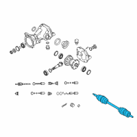 OEM Kia Sportage Shaft Assembly-Drive Rear Diagram - 496001F000