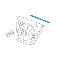 OEM 2010 Chrysler Sebring WEATHERSTRIP-Rear Door Belt Inner Diagram - 5074571AC