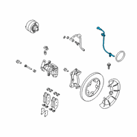 OEM 2019 Ford Transit-150 Front Speed Sensor Diagram - BK3Z-2C204-C