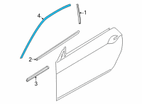 OEM BMW M440i TRIM, WINDOW FRAME, TOP, DOO Diagram - 51-33-7-482-729