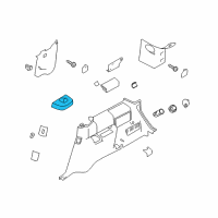 OEM 2012 Ford Flex Cup Holder Diagram - 8A8Z-7413560-AG