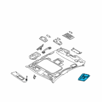 OEM BMW 335d Switch Unit Roof Diagram - 61-31-9-225-502