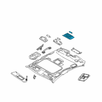 OEM 2011 BMW M3 Interior Light, Rear Diagram - 61-31-9-201-631